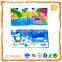 hot selling marine animal cloth soft book ,making in fabric cloth ,first baby book AZO EN71 ROHS 6P