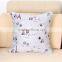 High quality silk pillow, cartoon pattern printing pillow, decorative throw pillow