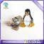 custom animal penguin shaped metal lapel pin badge
