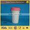 ceramic coffee mug with silicone lid