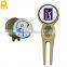 Bulk wholesale a set of divot tool ball marker hat clip golf accessories