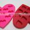 Customize Heart Shape 10 Holes Microwave Silicone Cake mold, Roaster Bakeware