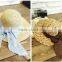 Women character brimmed straw hat with bowknot summer beach cap