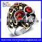 Wholesale Vintage Titanium Men's India Diamond Skull Wedding Ring