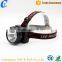 Hot Sale 3*AA Dry Battery LED Torch Flashlight Plastic 1 Mode Headlamp
