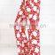 Ladies Beach Style Coral Red Custom Print Pants, New Design Pants