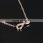 Wholesale Indian Jewelry Women Rose Gold Inifinity Back Necklace