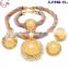 CJ1186 2016 African new arrival fashion design hand-weaved high quality Jewelry set necklace ,earing , braceket for party