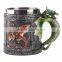 Personalized Double Wall Stainless Steel 3D Skull Series Mug