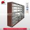 Classic vertical metal double side book shelf