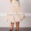 2016 lady cheap price two layers light chiffon skirt midi skirt