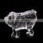 Hot sale chinese zodiac pig crystal material for home decoration