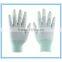 PU Finger Coated 13 Gauge Carbon Fiber ESD Gloves for Electric work