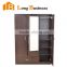 LB-DD3091 Super large wood veneer hinge door wardrobe with DTC hardware for project