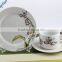 White round shape ceramic fine porcelain dinnerware sets
