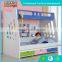 Multi-function blue triple kids bunk bed