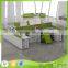 HT-PW07 New arrival American Design Office Cubicle Partition With Side Bed Cabinet Workstation