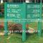 Outdoor Stainless steel wayfinding pylon sign