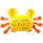 Funny and cute pull line crab toy for wholesale