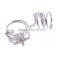 New Fashion Jewelry Hot Sale Silver Plated Chain Two Finger Rings