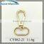 21mm polishing gold plated Lady's snap hook for handbag