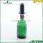 wholesale green glass dropper bottle