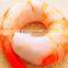 creative simulation shrimp pepper eggplant and U shape croissant imitated plush stuffed sleeping neck pillow cushion toy