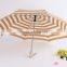 High Quality Stripe Easy Open and Close Umbrella Folding Umbrella Unique Rain Umbrella