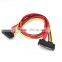 50CM 22 Pin SATA Male to Female Extension Cable SATA 7+15 pin Cable