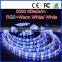 SMD5050 300leds rgbw 12V 5m/roll 14.4w/m nonwaterproof high lumen install free play store flexible christmas led strip light