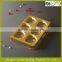 0.3mm Thick High Quality Chocolate Plastic Tray In Golden Color