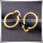 Top Design Copper Simple Gold Round Earring Designs for Women