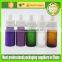 red sprayed e- liquid bottle 15ml0.5oz glass drops bottles for eliquid with