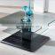 TB fashionable brass and glass coffee tables turkish sofa corner table