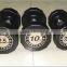 Rubber coated dumbbell set/Pro-style dumbbell/Fix rubber dumbbell