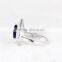 Latest Gold Ring Designs Blue Sapphire Fashion Wedding Rings SPG845W