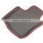 Comfortable Polyester car mats with colorful edge