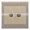 two gang television socket circuit type