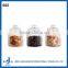 10oz mini glass candy jar with glass sealed lid
