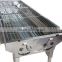Non-stick feature foldable stainless steel bbq grill