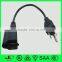 UL standard NEMA 5-15P plug, American 3 pin plug, grounding plug for home appiance