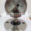 Pulsation-proof electric contact pressure gauge