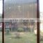 glass window with aluminum window frame and louver window screen