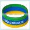 event rainbow silicone wristband custom wristband cheap