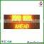 High luminance solar LED construction sign
