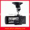 Factory wholesale 2.7 inches wide GPS dual camera car dvr dash camera 1080