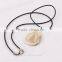 New arrival fashion jewelry lucky shell handmade necklace cute girl religious necklace plastic golden printing necklace