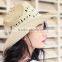 Top Selling outdoor summer lovers beach sunscreen folding large-brimmed straw cowboy hat