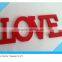 Red Wooden letters "love" for wedding decor