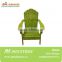 Stain finish Adirondack chair with green color